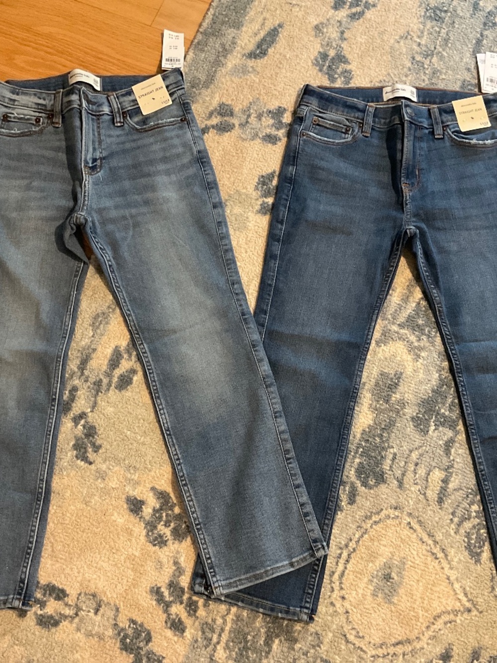 Boys Abercrombie Straight Leg Jean Size 11/12 Short